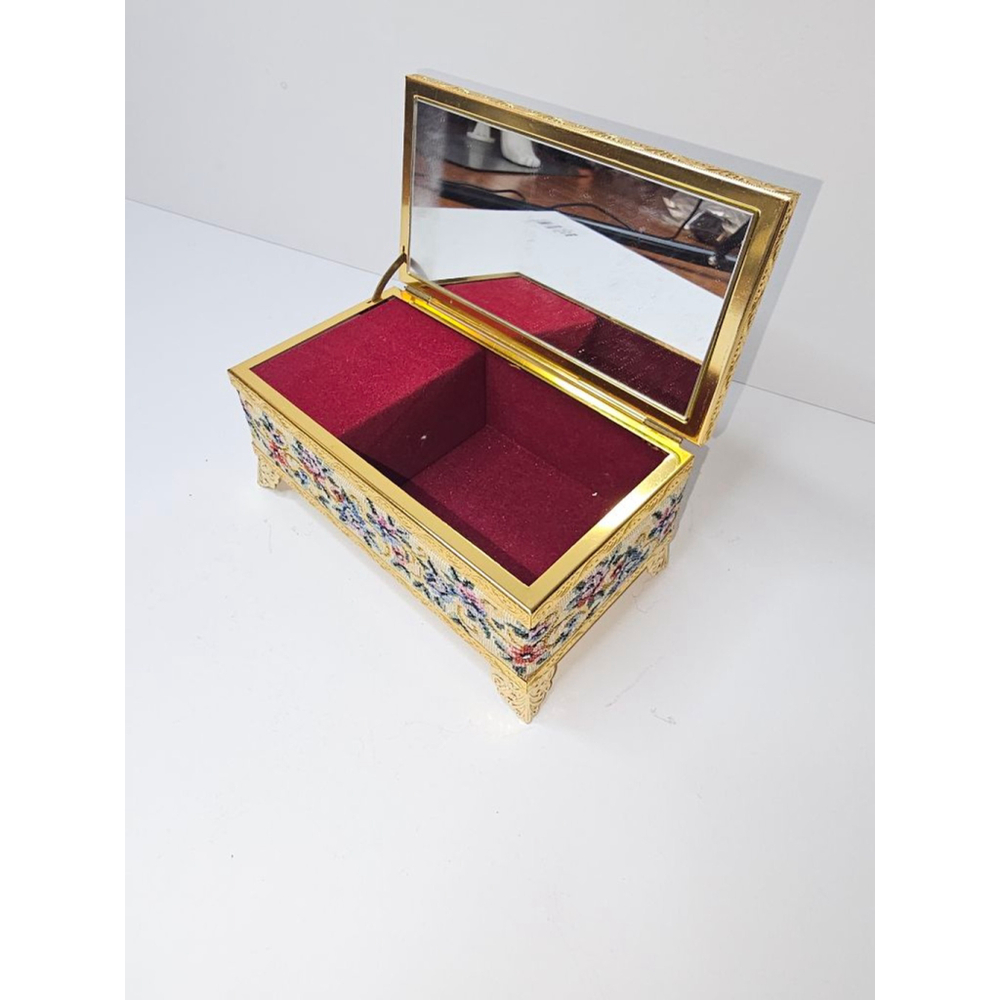 Floral Tapestry Jewelry Box - Picture 3 of 12